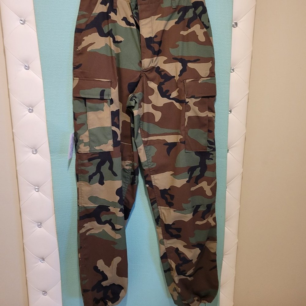 Camouflage Draw String Pant Sz Small